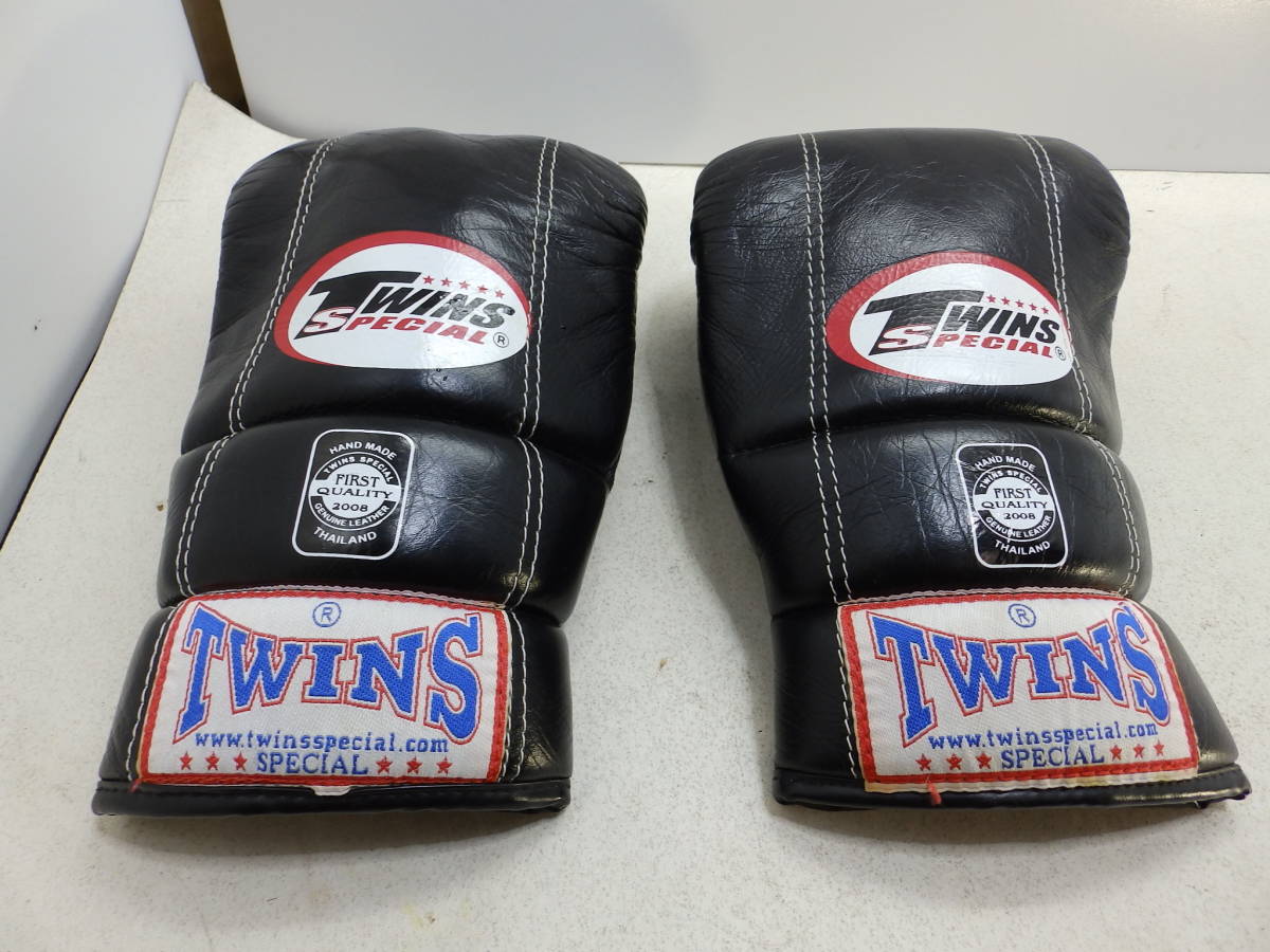 TWINS parent finger open finger glove SPECIAL HAND MADE special hand made Lsize used!