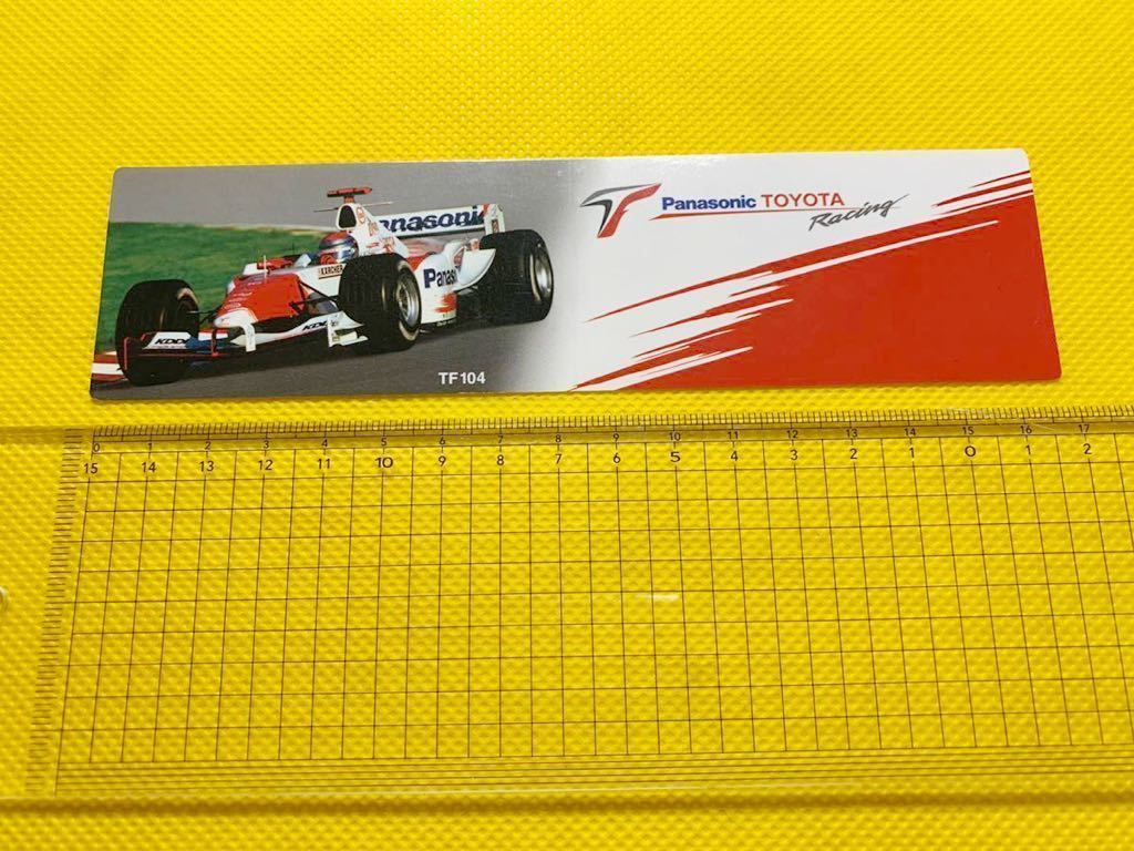 トヨタ　TOYOTA F1 TF104 非売品ステッカー　パナソニック　レーシング　コレクション_画像2