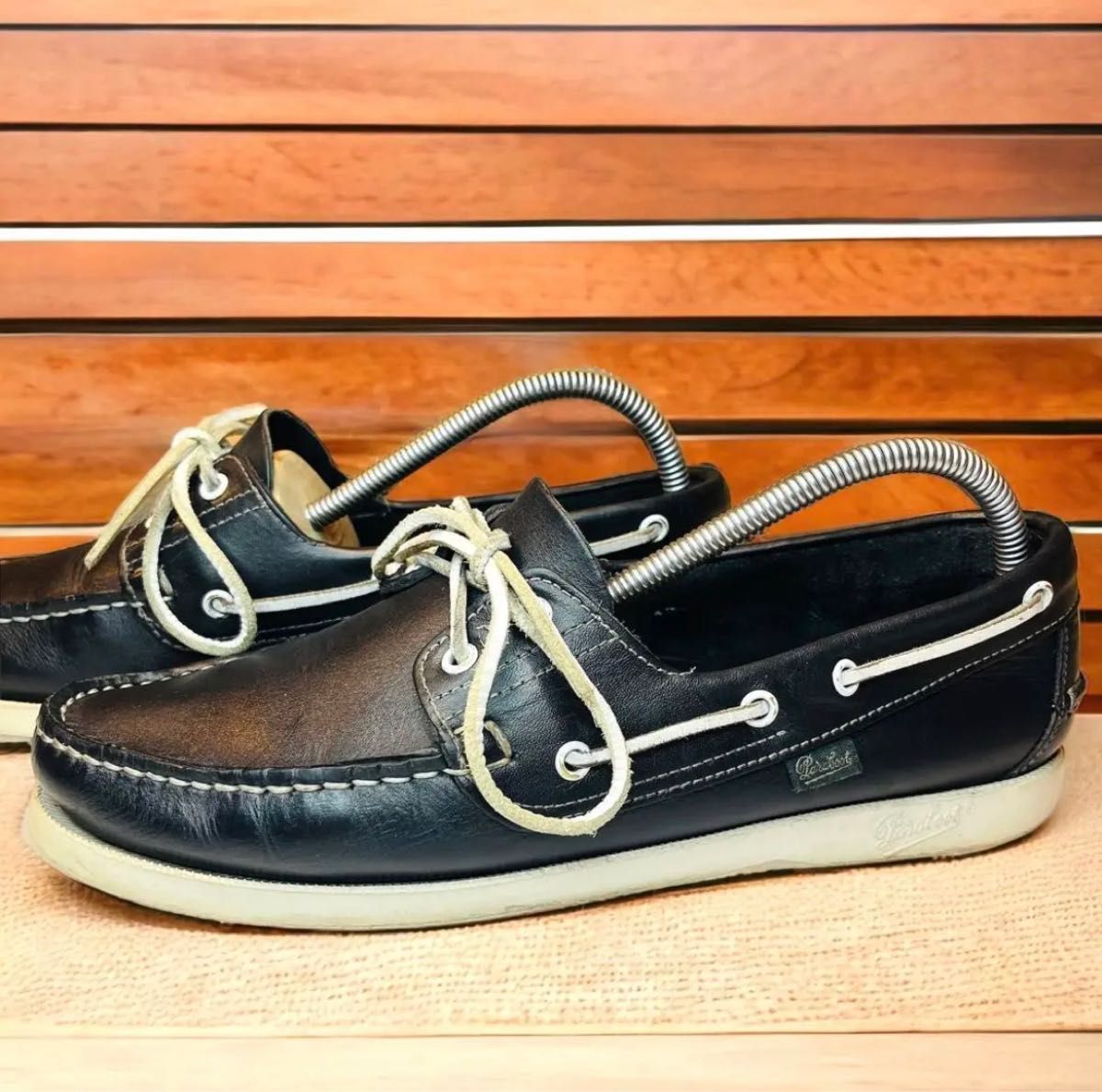 パラブーツ デッキシューズ バース BEAMS別注モデル 濃紺 UK8 26cm Paraboot