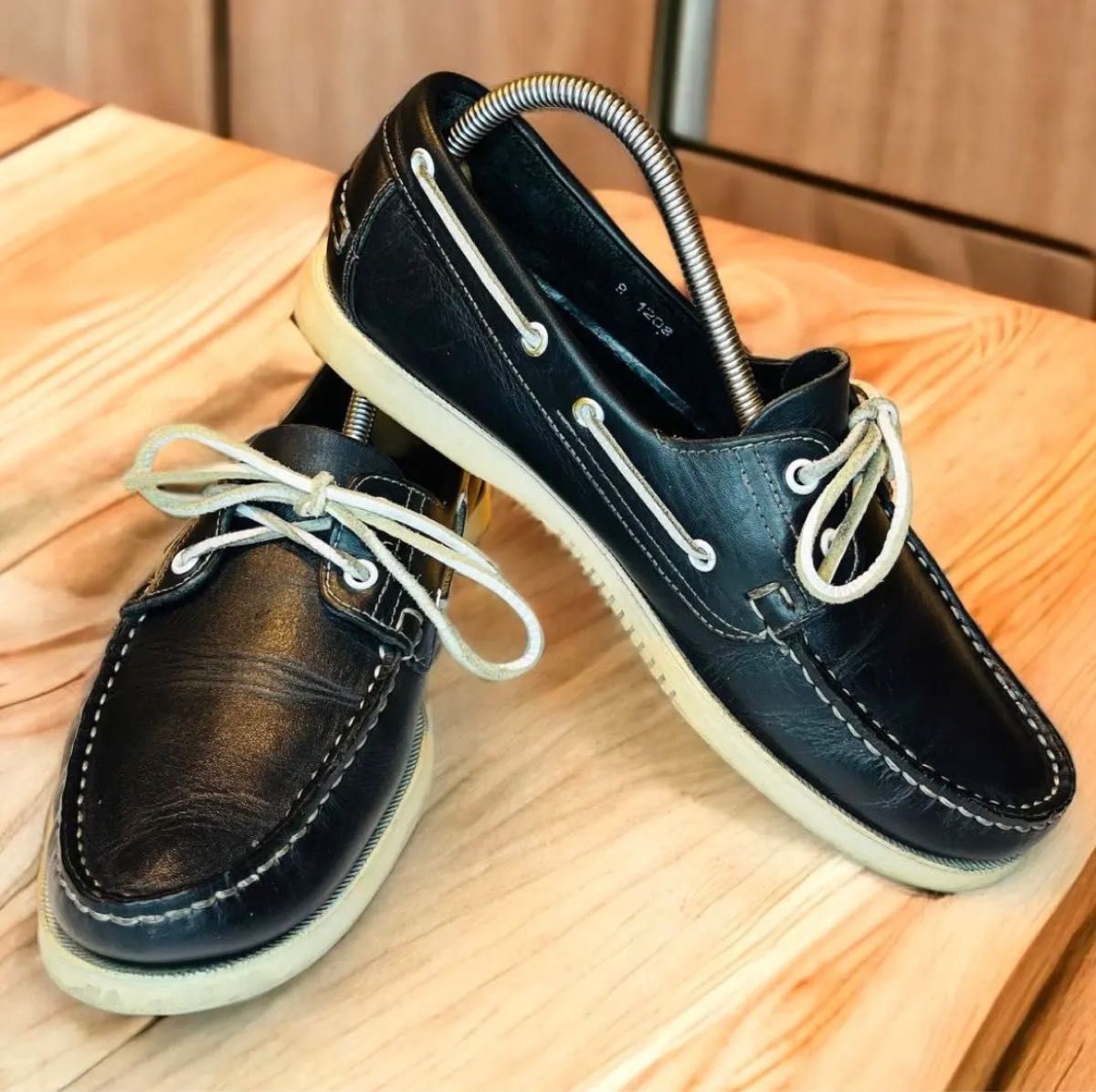 パラブーツ デッキシューズ バース BEAMS別注モデル 濃紺 UK8 26cm Paraboot