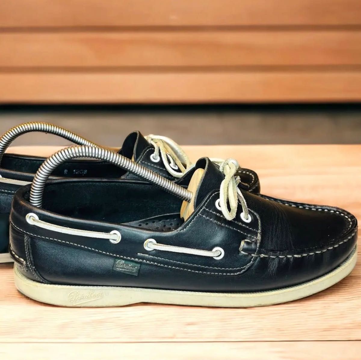 パラブーツ デッキシューズ バース BEAMS別注モデル 濃紺 UK8 26cm Paraboot