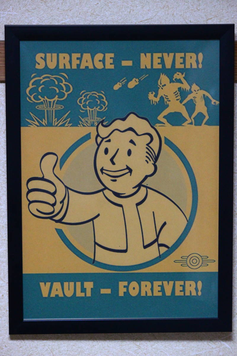 Fallout 　フォールアウト　ポスター　額付き_画像1