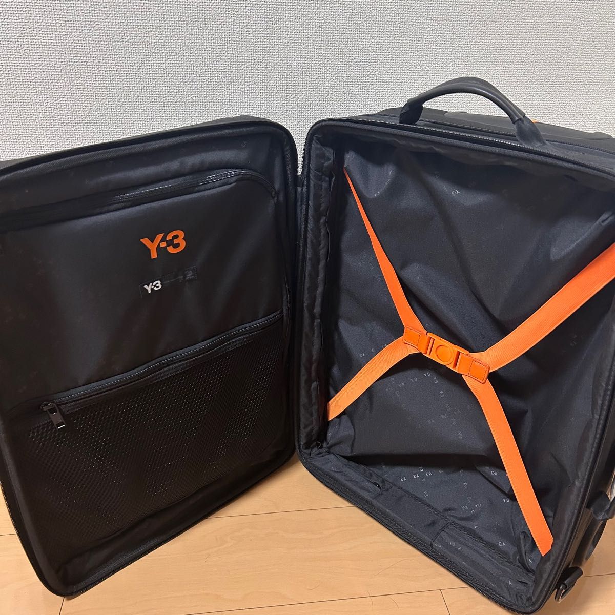 超美品　Y-3 ワイスリー　キャリーバッグ　2輪　ソフトキャリー　黒　ブラック　ヨージヤマモト　スーツケース　ビジネスバッグ