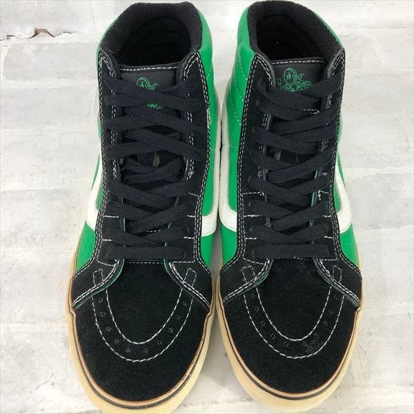 VANS ヴァンズ US企画 JEFF GROSSO SK8-HI VERT PRO ジェフグロッソ レザー スニーカー SIZE: 28cm グリーン/ブラック MU632023062011_画像2