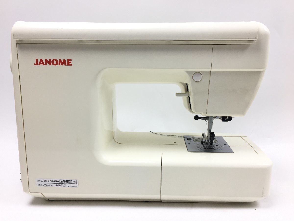 JANOME ジャノメ 843型 コンピューターミシン ハンドクラフト 手工芸 通電 針上下確認済み ジャンク品 TY06130S 