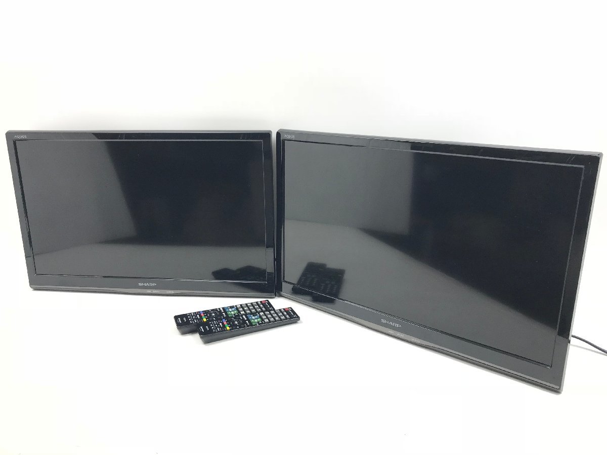 2点セット シャープ SHARP AQUOS 液晶テレビ 24インチ エッジ型LED
