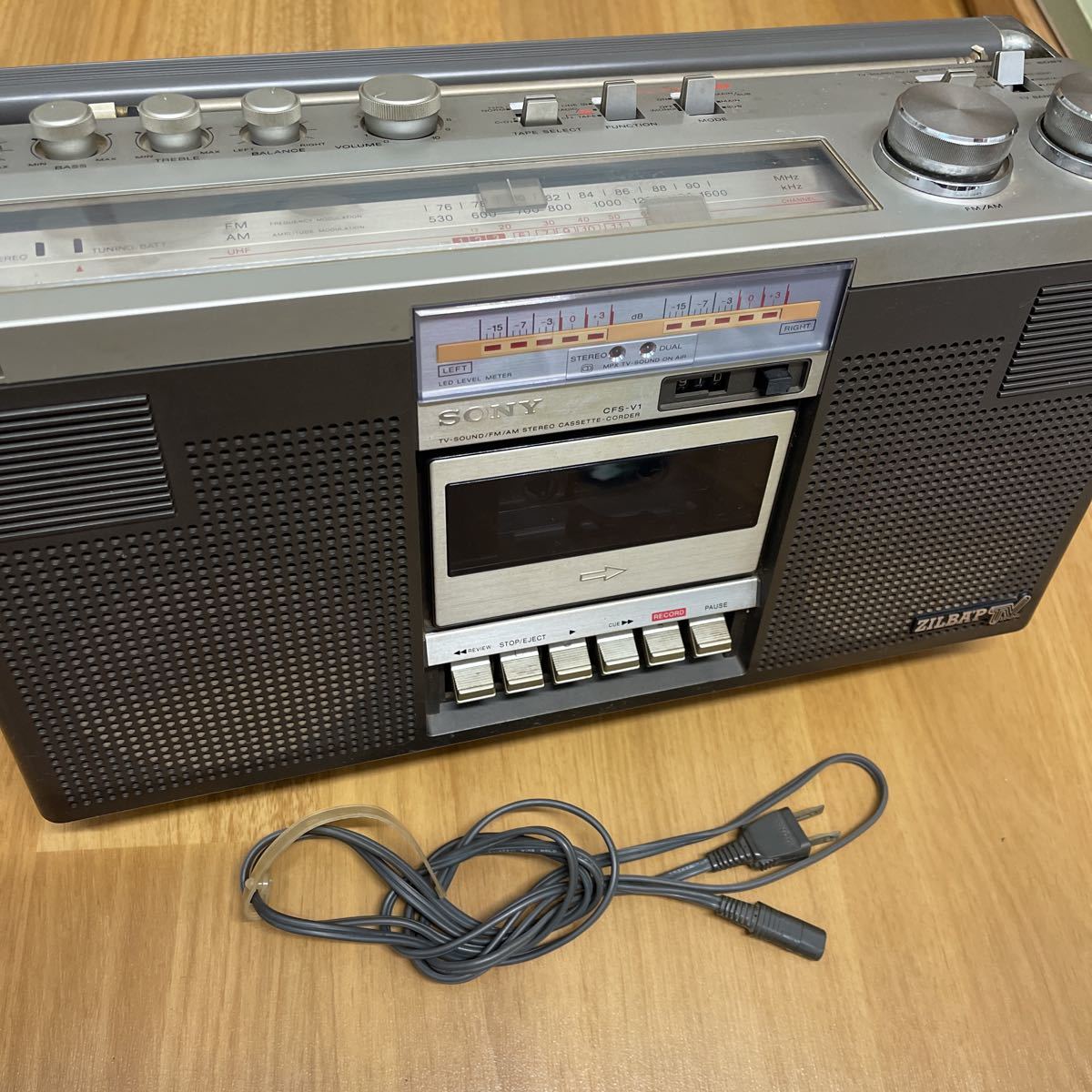 SONY ソニー CFS-V1 ステレオ カセット コーダー 昭和レトロ ラジカセ