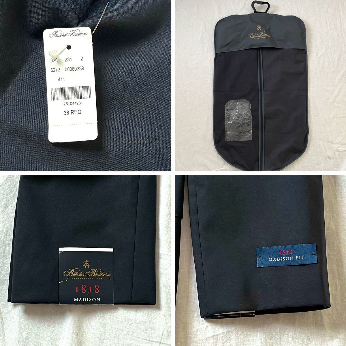 新品 USA製 Brooks Brothers ネイビー ブレザー Madison 新品 USA製 Brooks Brothers ネイビー ブレザー Madison