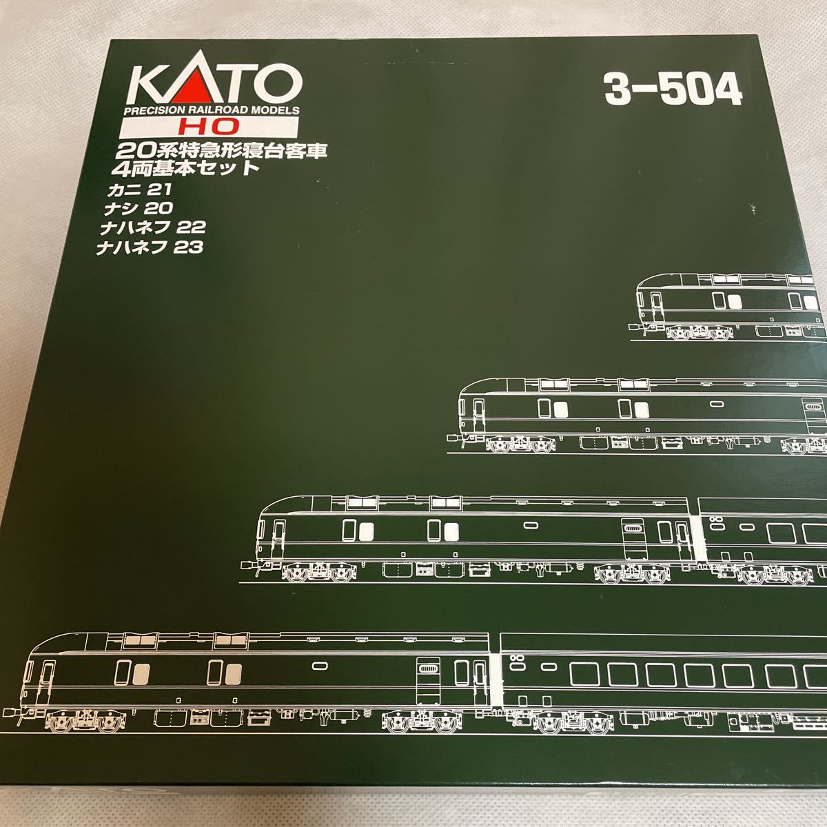 KATO 20系特急形寝台客車 4両基本セット 3-504HOゲージ