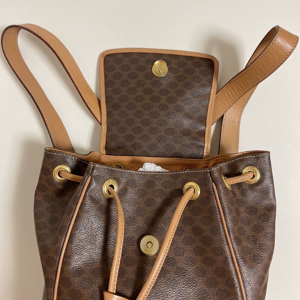 即決☆CELINE セリーヌ マカダム柄 ミニ リュック バックパック