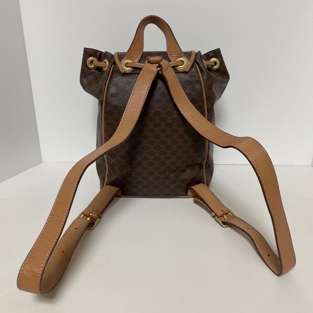 即決☆CELINE セリーヌ マカダム柄 ミニ リュック バックパック