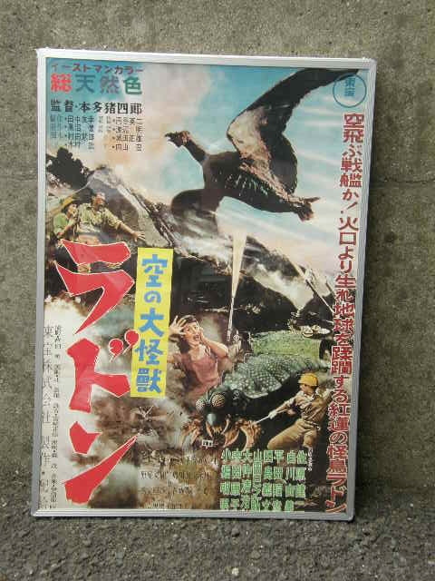 映画ポスター　ラドン　総天然色　佐原健一　　東宝