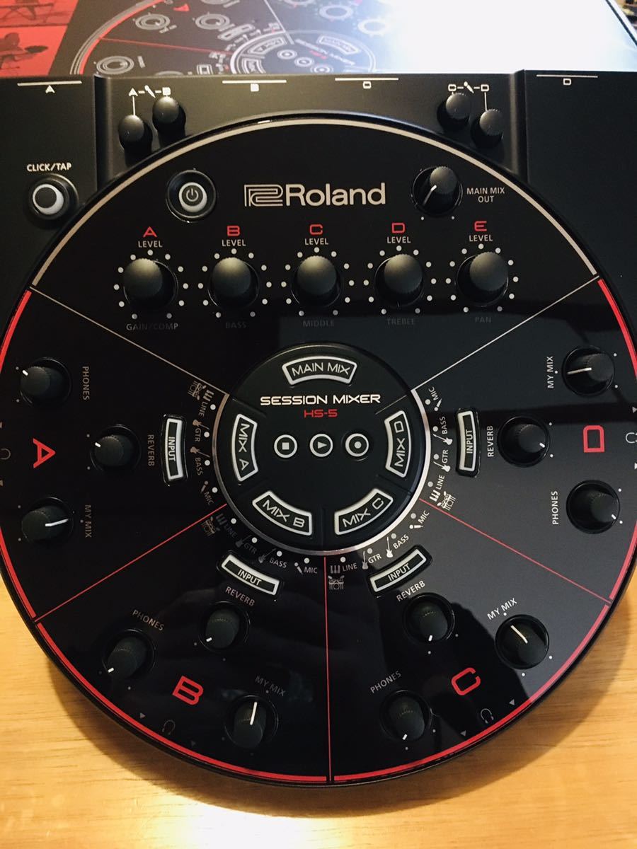 [* beautiful goods * original box & accessory attaching ] Roland home record Session Mixer HS-5 maximum 5 person . headphone . ensemble practice / starter .n possibility effect built-in 