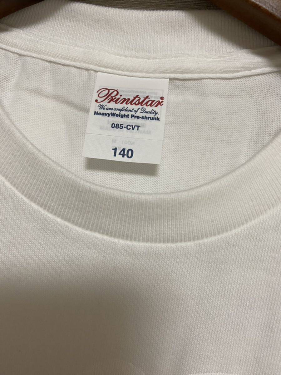 printstar キッズ 半袖Tシャツ 140サイズ 文字 未使用 ホワイトの画像3