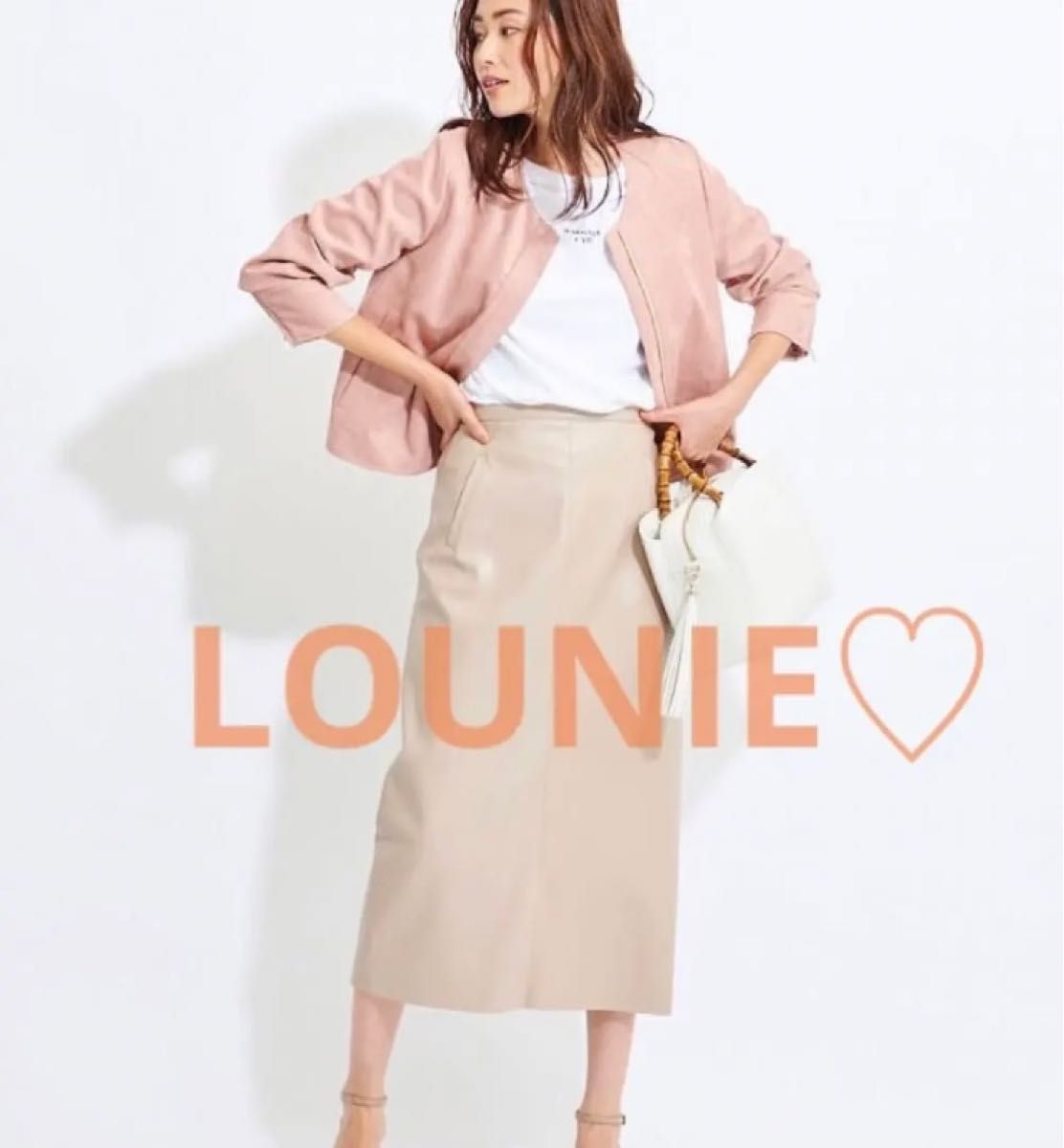 2年保証』 ☆【匿名配送】ルーニィ LOUNIE ノーカラージャケット