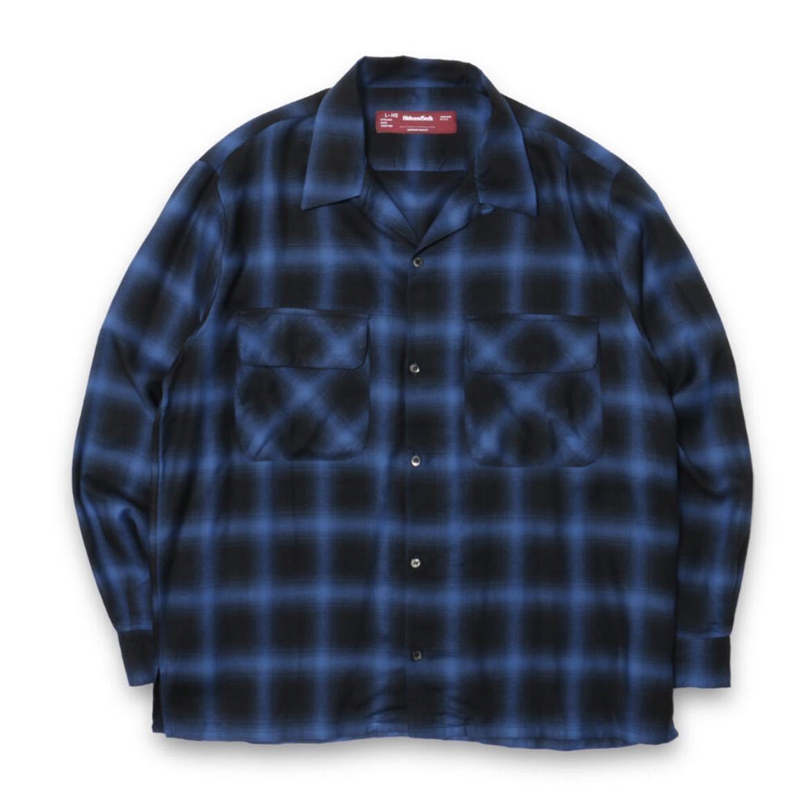 即日配送 M サイズ HIDE AND SEEK Ombre Check Shirt キムタク 木村拓哉 着 ハイドアンドシーク オンブレ チェック シャツ hideandseek_画像2