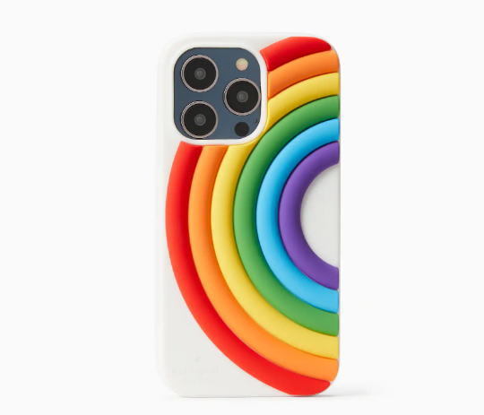 完売!! 日本未発売 Kate Spade All Love Rainbow iPhone 14 Pro Max Case 携帯ケース KB626 本物をお届け♪e