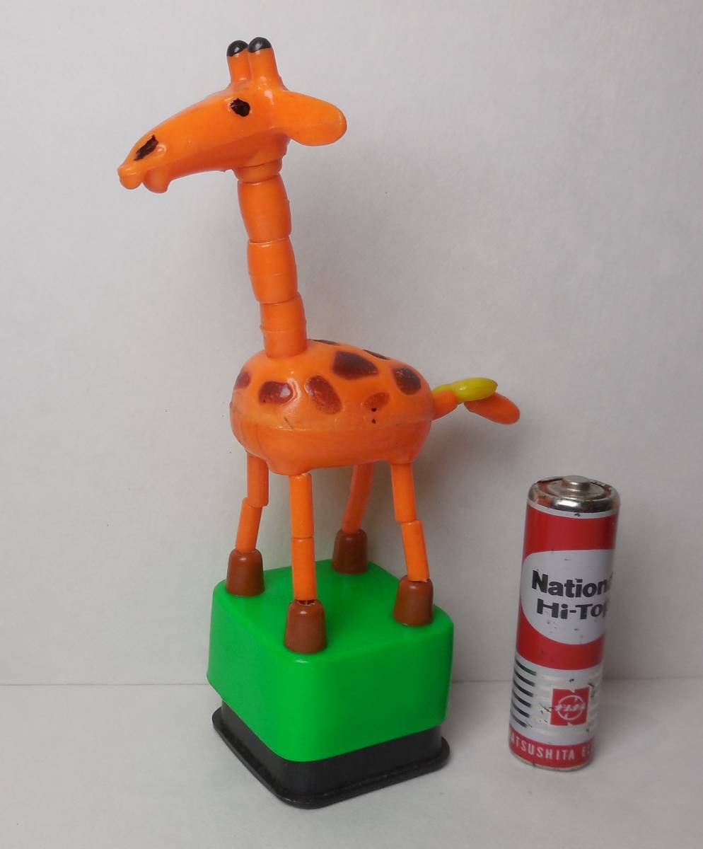 キリン/giraffe プッシュアップ・パペット/push-up puppet Made In Hong Kong/香港製_画像9