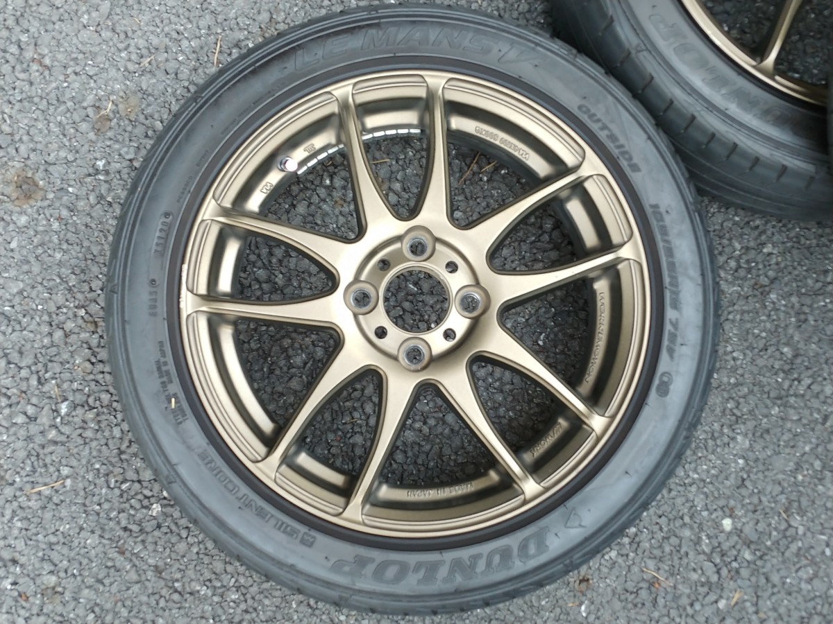 ワークエモーション CR極 15×5J+45 PCD100-4H 4本セット ブロンズ
