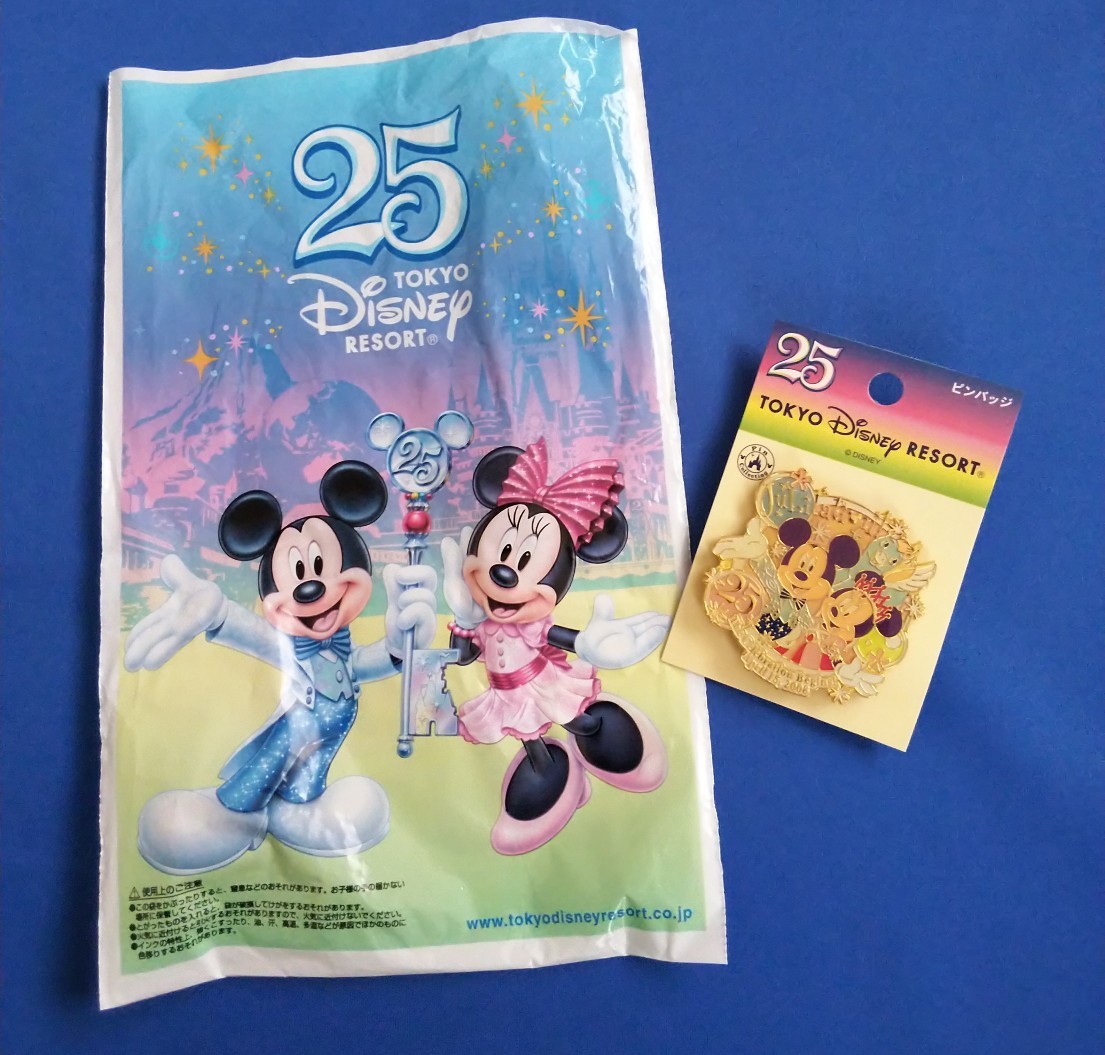 ディズニーリゾート 25周年 グッズ ピンバッジ 未使用 ディズニーリゾート 25周年 グッズ ピンバッジ 未使用