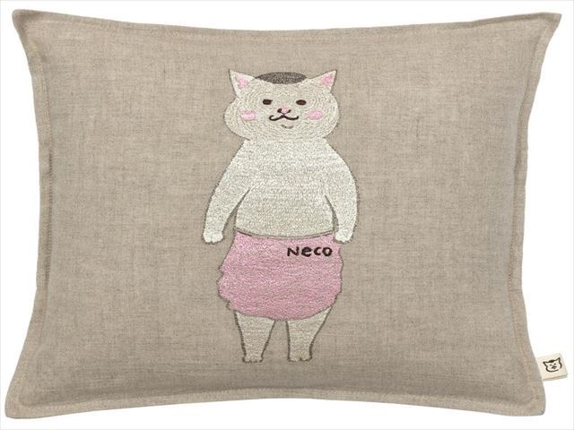  new goods unused [.... plum . san ]. coral &task( collaboration. pillowcase )( middle material : cushion less ( cover only ))NY8-1