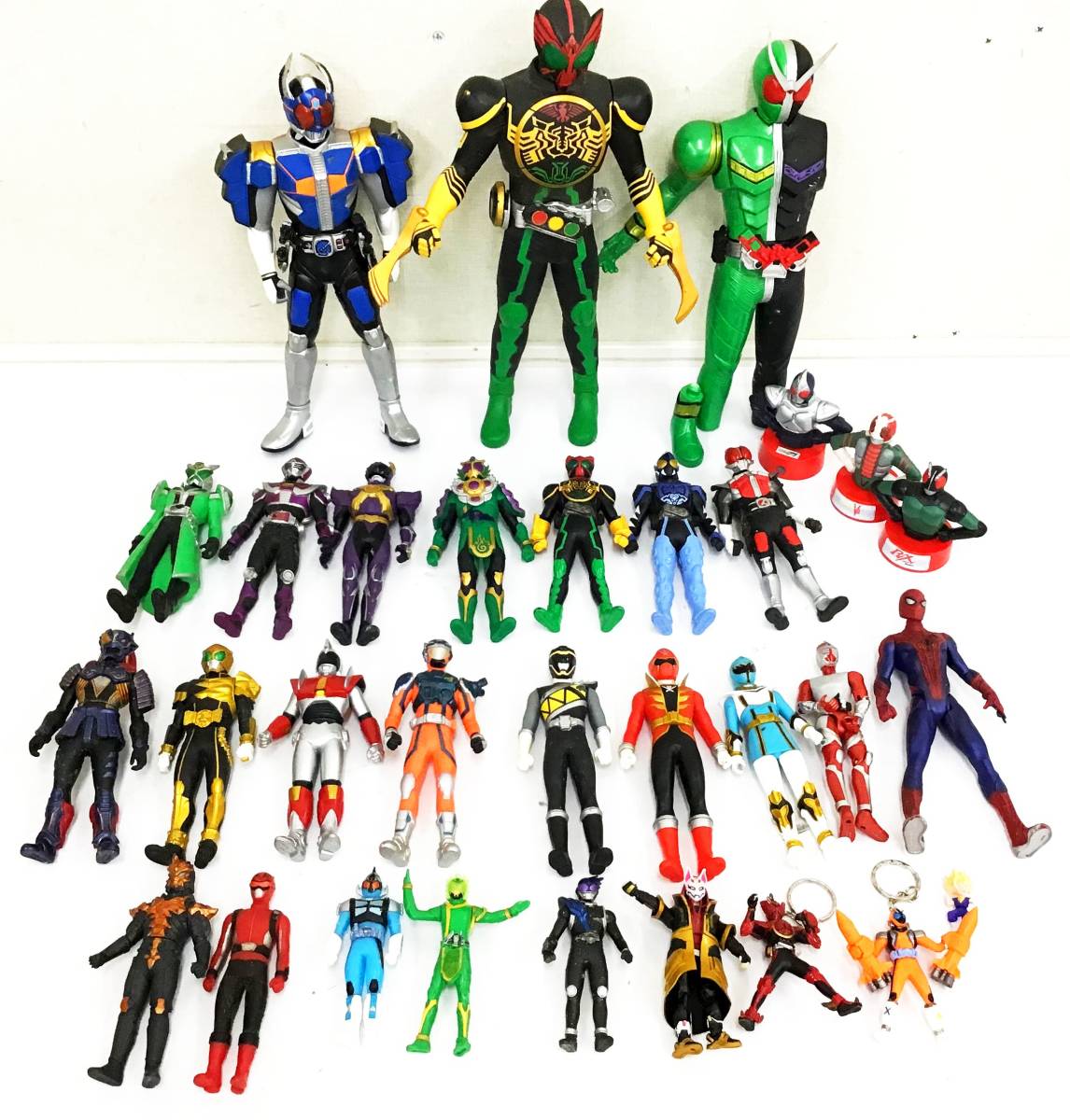 大量セット 仮面ライダー 戦隊モノ 特撮 スパイダーマン ソフビ 大量セット 仮面ライダー 戦隊モノ 特撮 スパイダーマン ソフビ