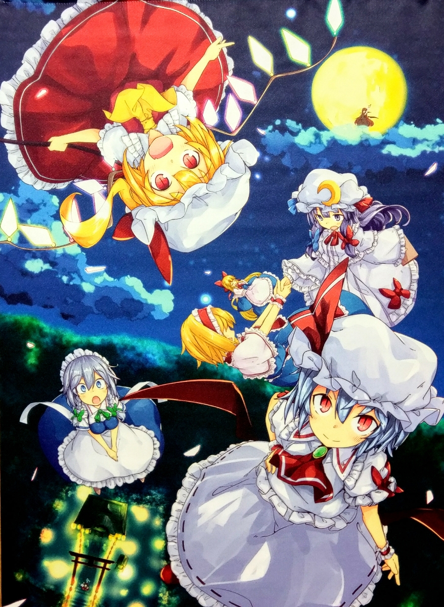 ヤフオク 東方project 紅魔館 B2タペストリー レミリア フ