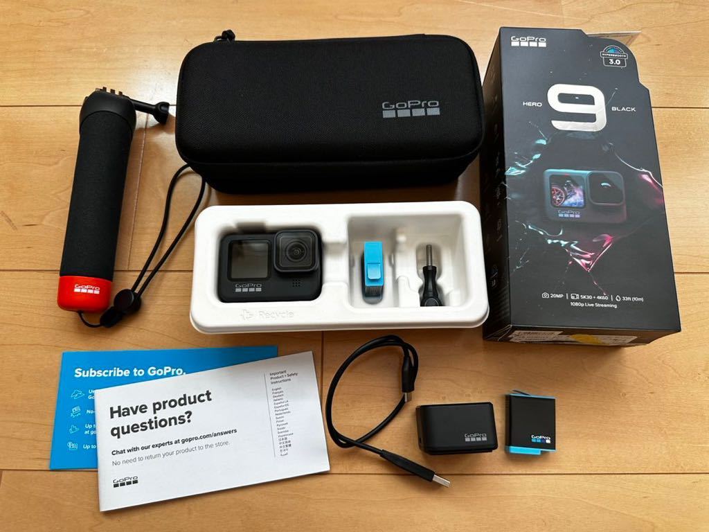 Bibian 比比昂- GoPro HERO 9 美品純正充電器、予備バッテリー