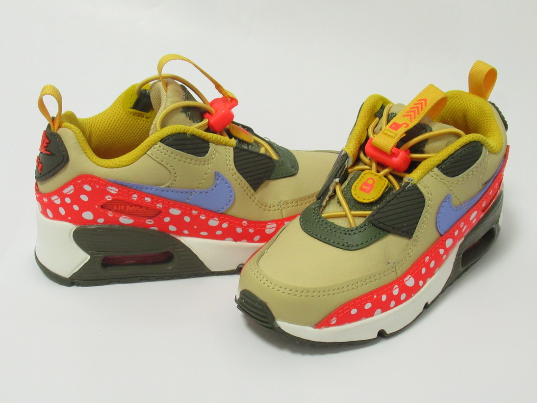 NIKE AIR MAX 90 TOGGLE SE BP マルチカラー 20cm ナイキ エアマックス 90 ゴム紐 スリッポン キッズ DR0419-200_画像1