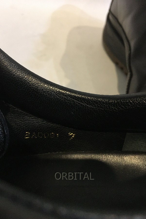 二子玉)Louis Vuitton ルイヴィトン レザースニーカー ブラック 黒 ロゴ 靴 シューズ メンズ 7 25.5cm_画像7