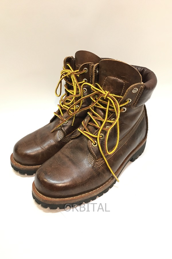 経堂) ティンバーランド Timberland 6746R 6インチ プレミアムブーツ 7W ブラウン メンズ_画像1