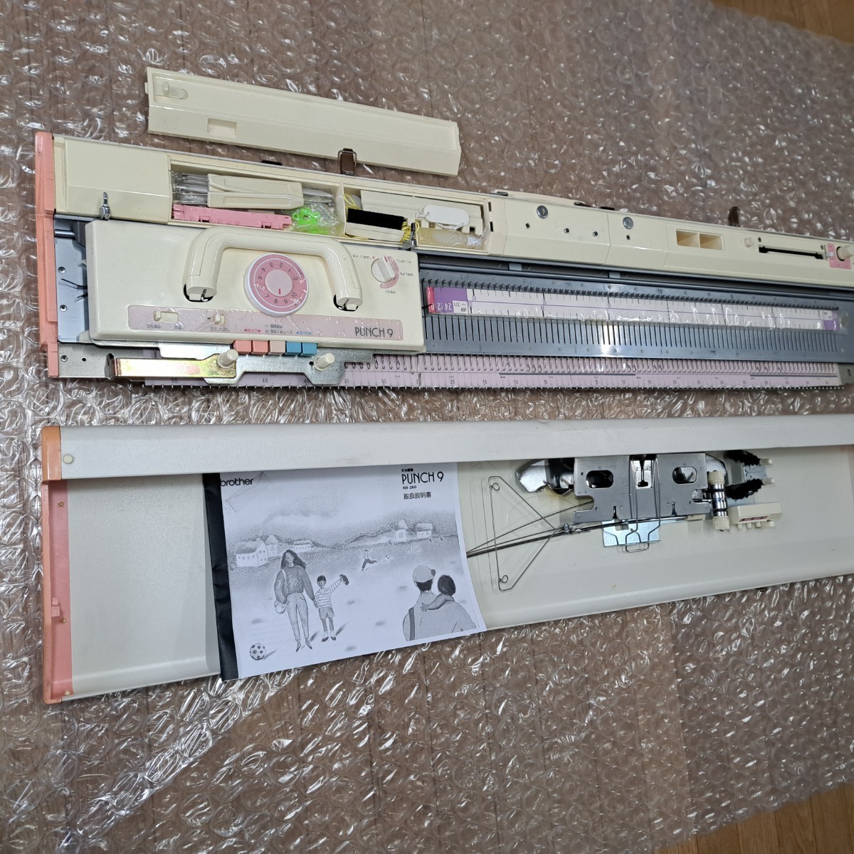 編み機、編機、編み物、ブラザー編み機、ブラザー編機9㎜(太機)パンチナイン(9)KH-260！整備済品、美白綺麗、選針良好！_画像5