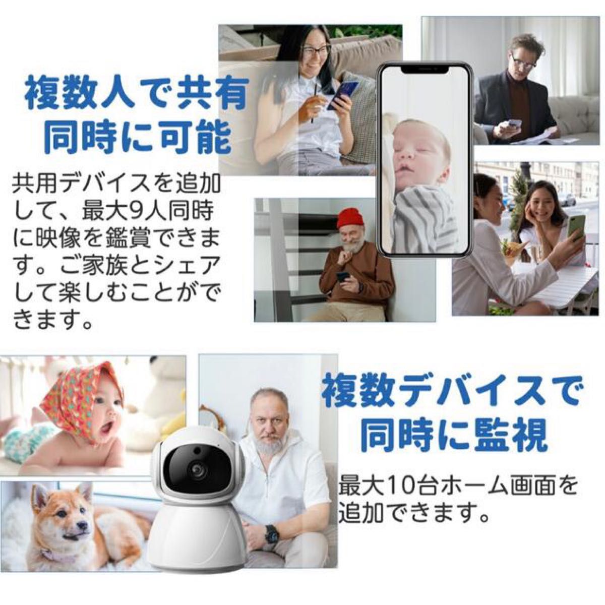 最新型☆ベビーモニター　ペットモニター　カメラ　ネットワークカメラ　モニター