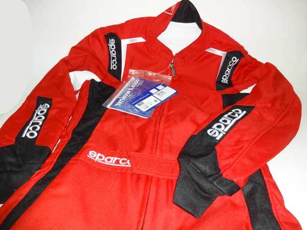 スパルコ新品■Kart Suit レーシングカート走行会　レーシングスーツ　CIK-FIA Level 2 N2013-1 公認　SPARCO SUIT■THUNDER（サンダー)赤_画像1