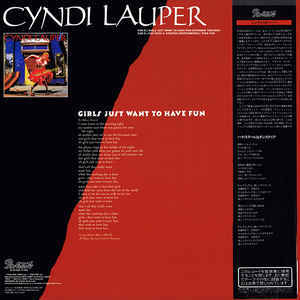 日本盤帯付80sメガヒット！Cyndi Lauper Girls Just Want To Have Fun _画像2