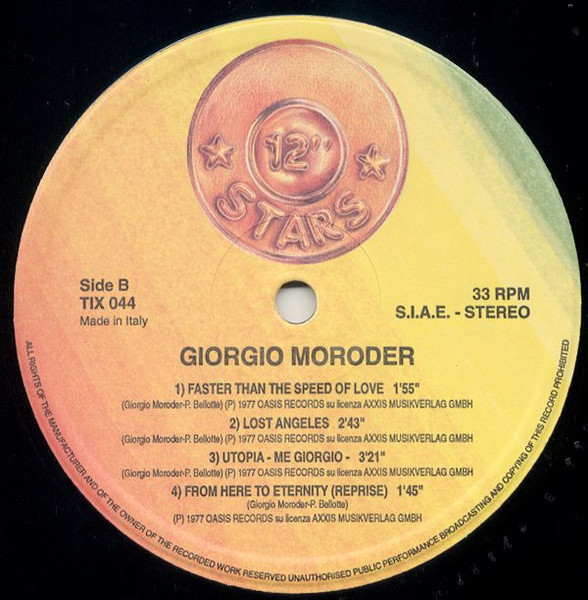 Giorgio Moroder Chase ミュンヘンディスコ帝王　ならではの変態DEEP TRACK!! "I FEEL LOVE"と同路線！_画像3