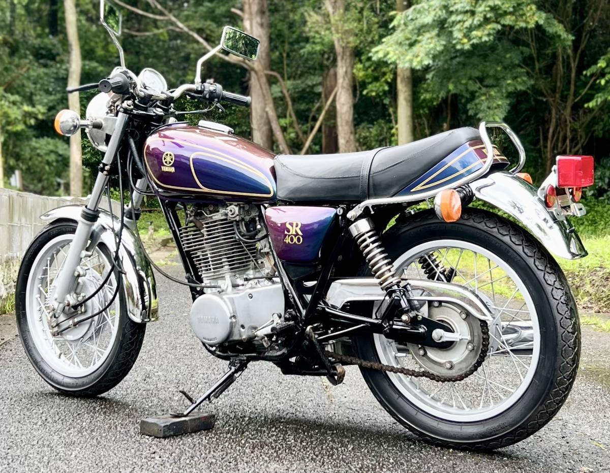 ☆YAMAHA☆SR400☆１ＪＲ☆旧車☆１９８５年モデル☆昭和６０年☆レストア済み☆極上の１台☆マジョーラカラー☆好調☆全国陸送☆_画像6