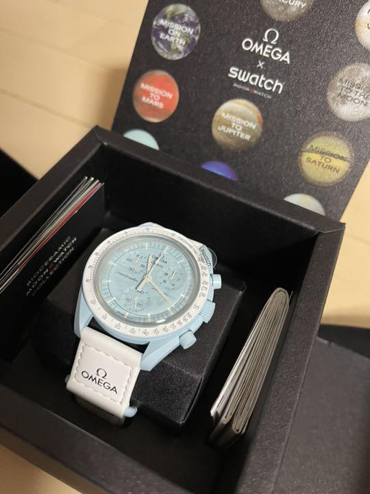 新品】 正規品 Swatch x Omega Bioceramic Moonswatch Mission to the