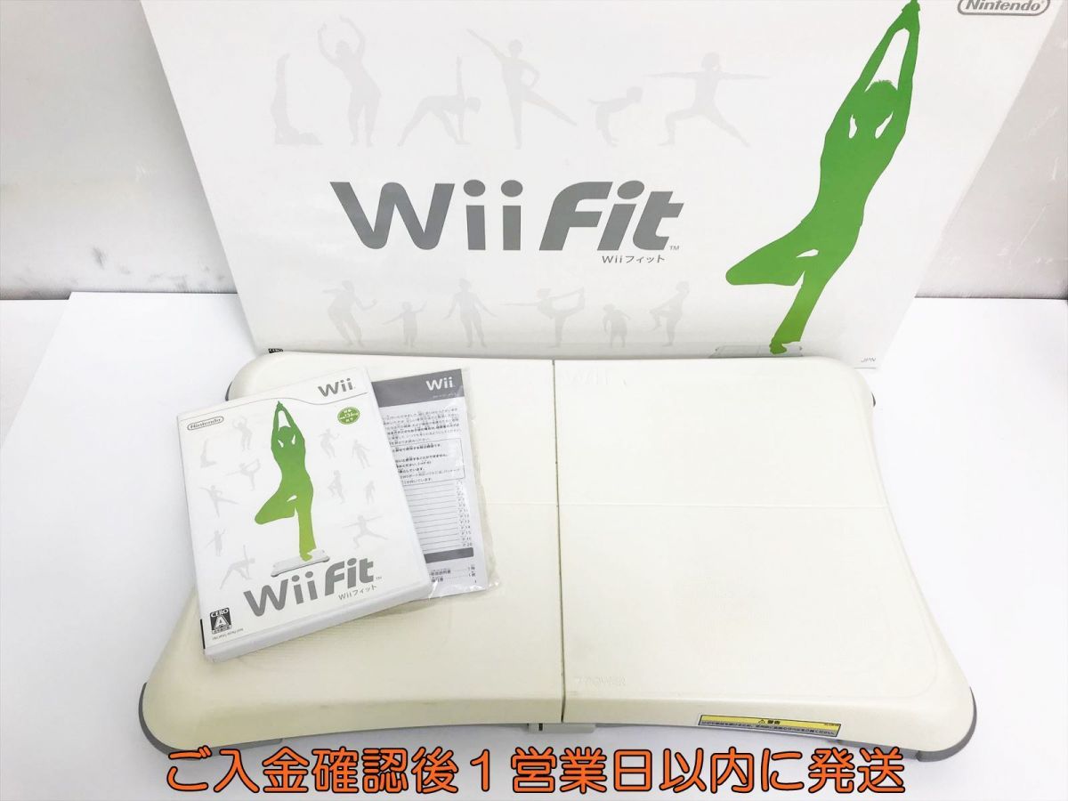 【1円】任天堂 ニンテンドー Wii Fit Wiiフィット バランスボード ソフト セット RVL-021 未検品ジャンク H05-138ek/G4_画像1