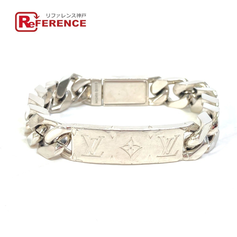 Louis Vuitton LOUIS VUITTON Bracelet Monogram Chain Metal Silver Unisex  M62486