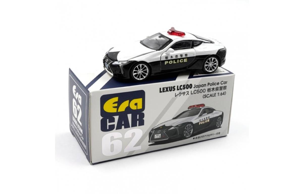 Era Car エラカー 1/64 Lexus レクサス LC500 Japan Police Car 栃木県警察パトカー 開閉ギミック 有 フィギュア 付