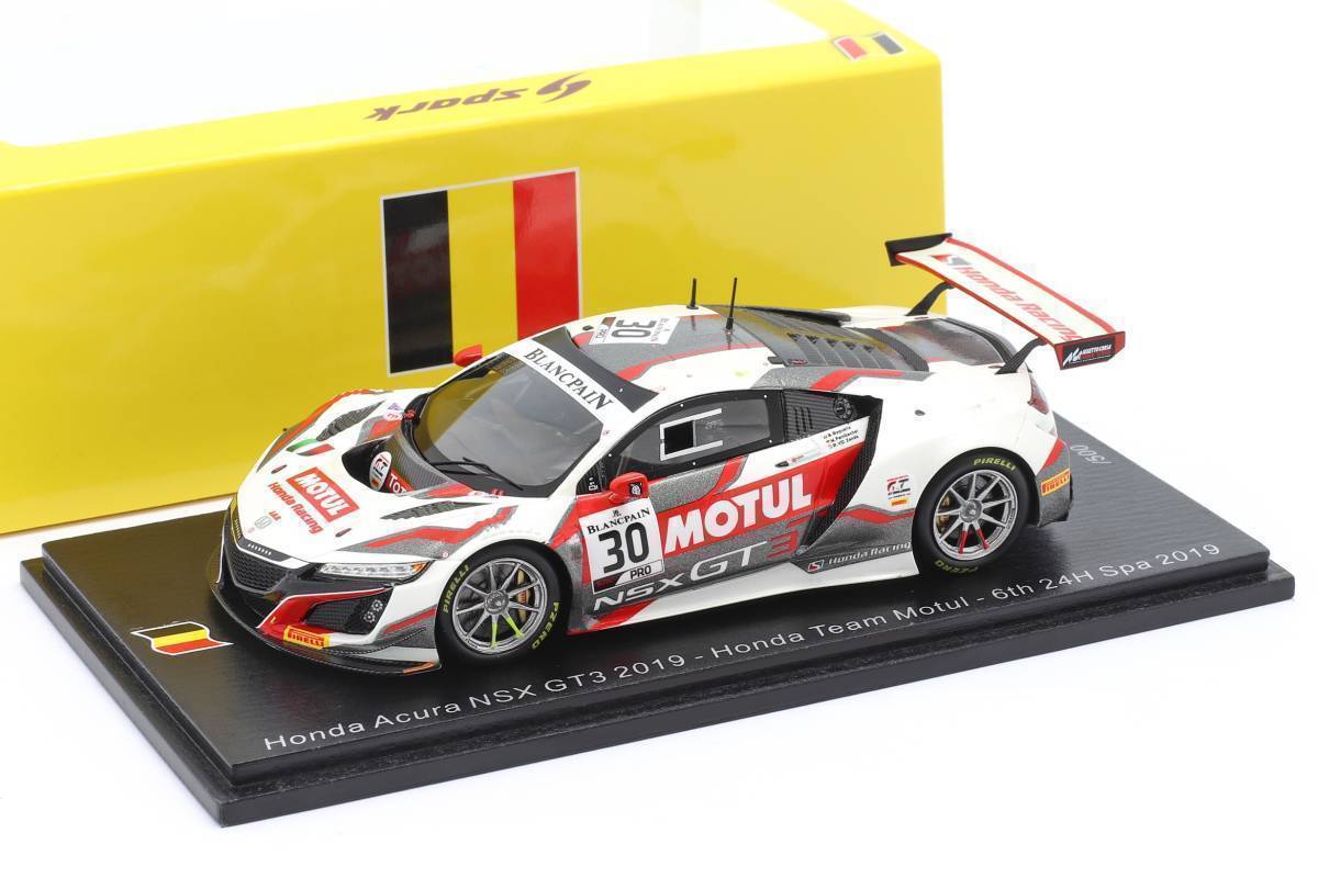 Spark スパーク 1/43 Honda Acura ホンダ アキュラ NSX GT3 2019 #30 Honda Team Motul 6th 24H Spa 2019_画像はサンプルです