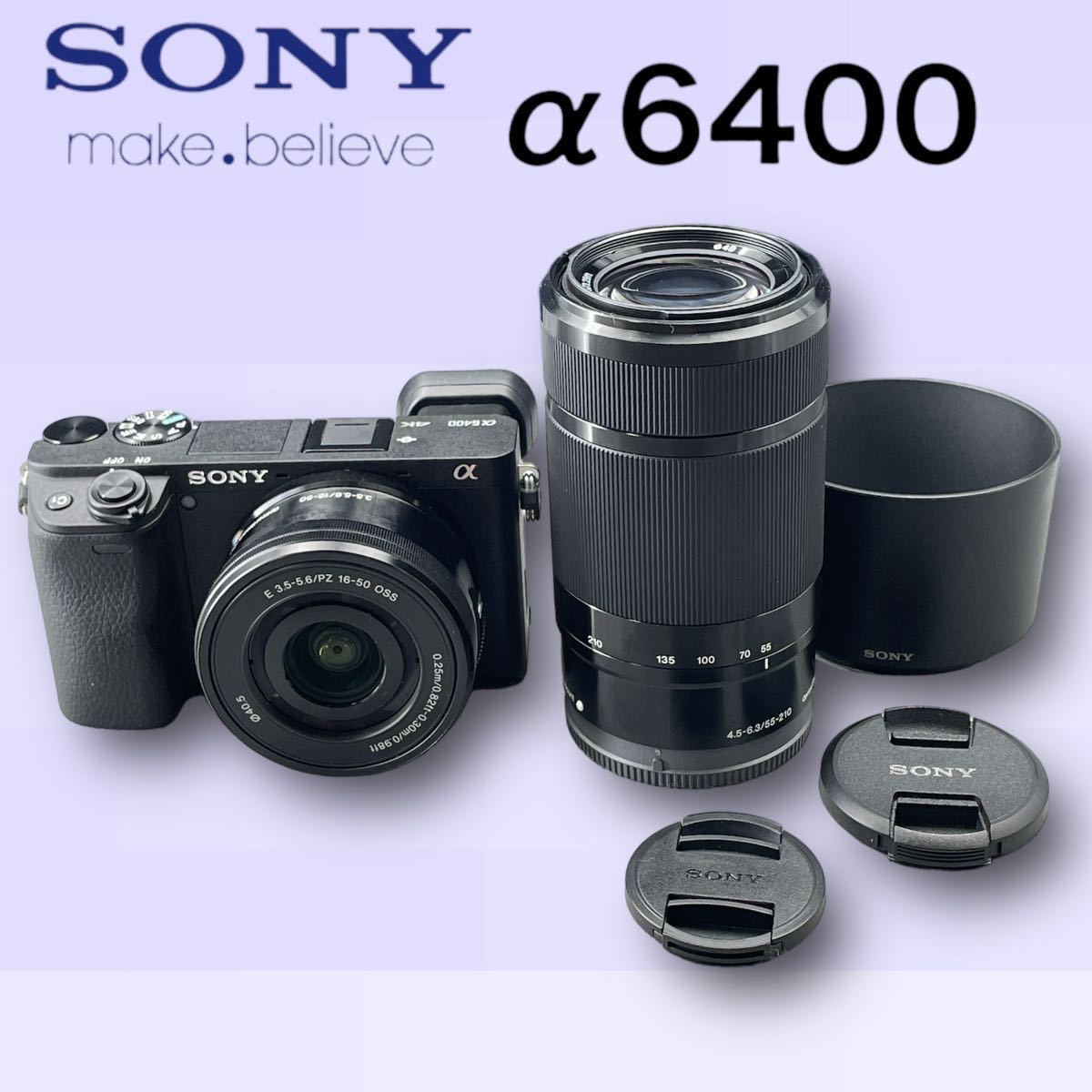 ほぼ新品】SONY α6400 （Black）元箱入り - カメラ、光学機器