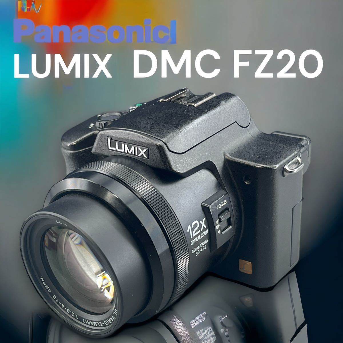 Panasonic LUMIX DMC-FZ 20-K （ブラック）LEICA Vario-Elmarit 12X ズームレンズ 完動美品 返品可_画像10