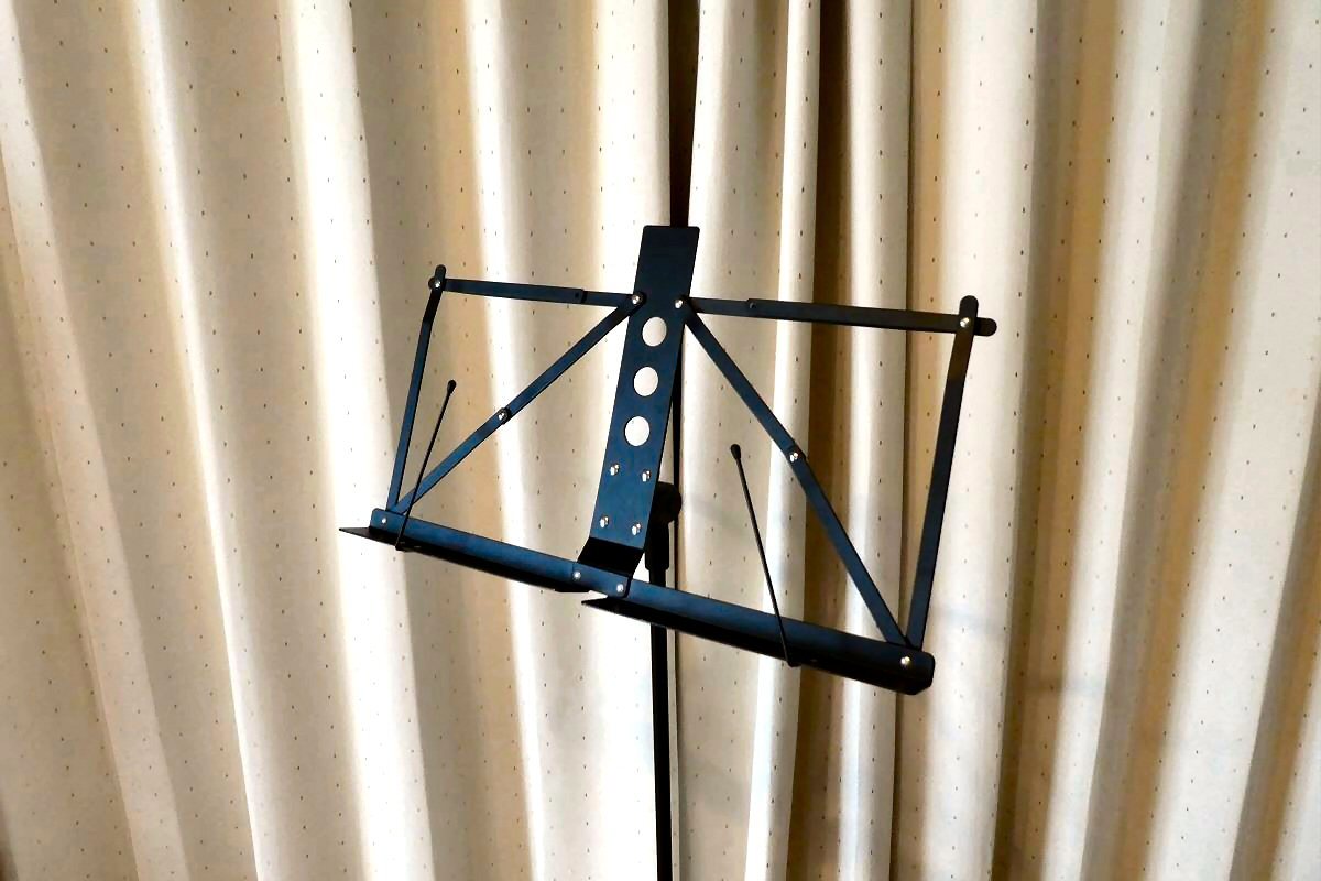 Й69* music stand stand * folding type * height adjustment *USED* receipt warm welcome *