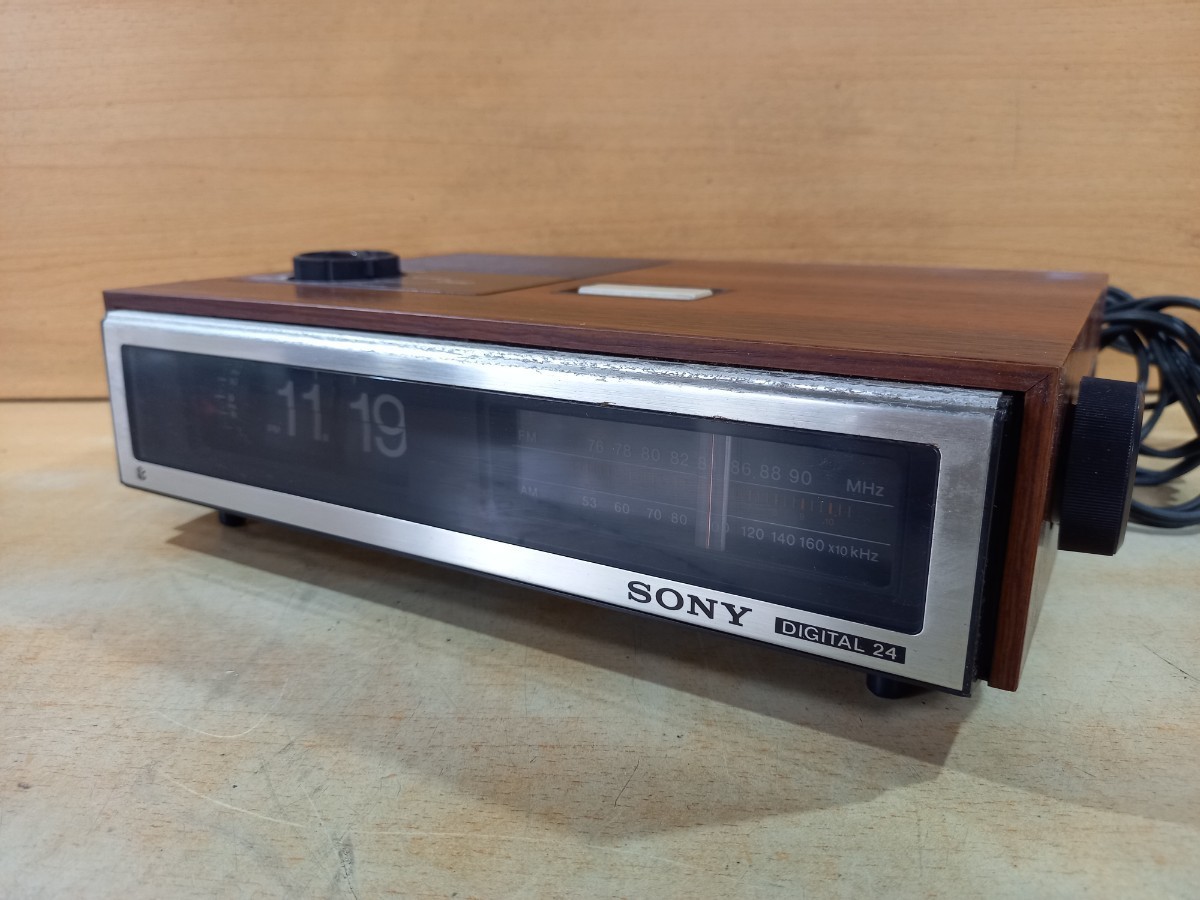 ☆】SONY ソニー ICF-C330 ラジオ付き パタパタ時計 レトロ(一般