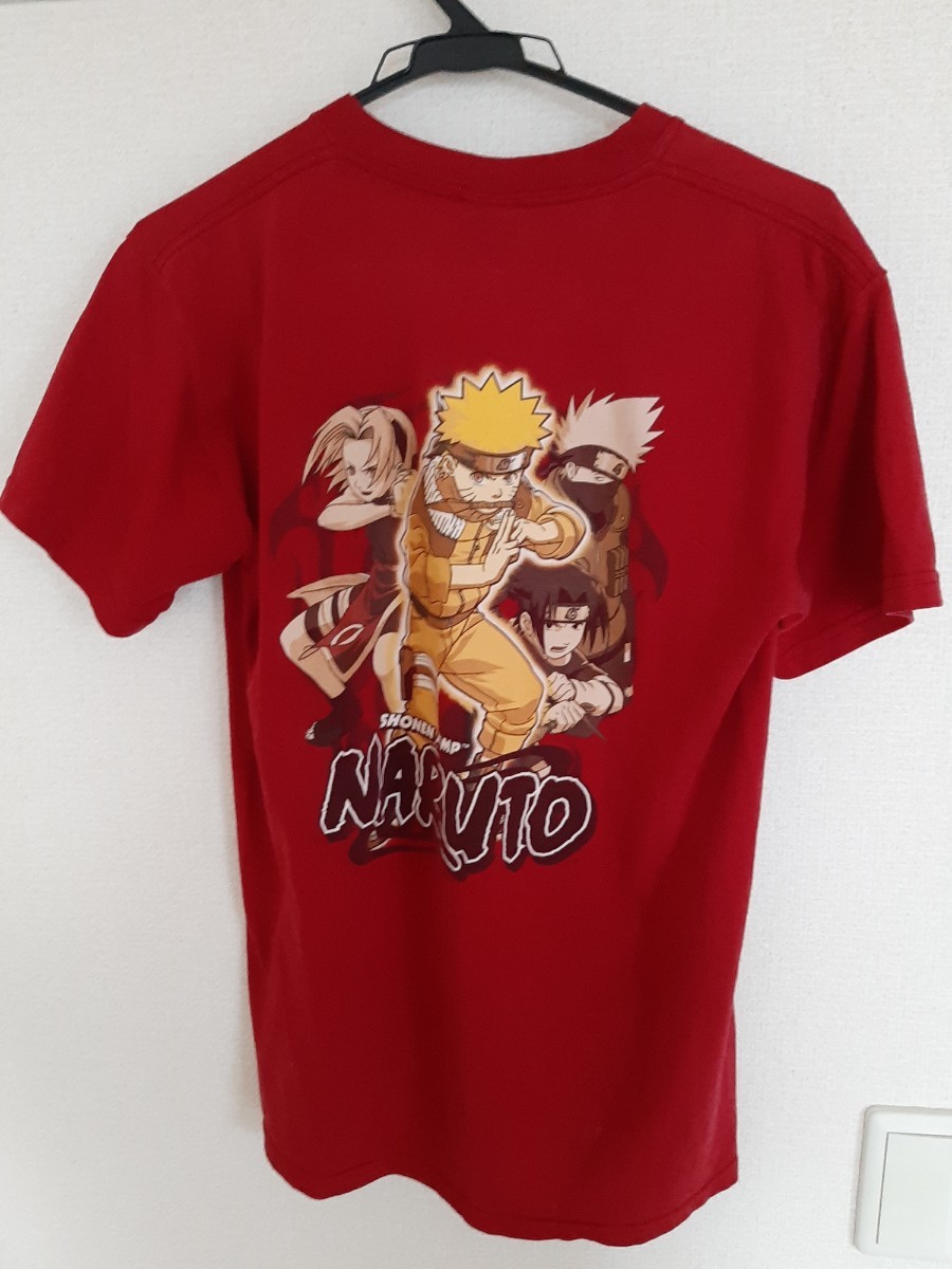 驚きの値段 Tシャツ 00s naruto 90s ビンテージ 赤 ジャンプ アニメ