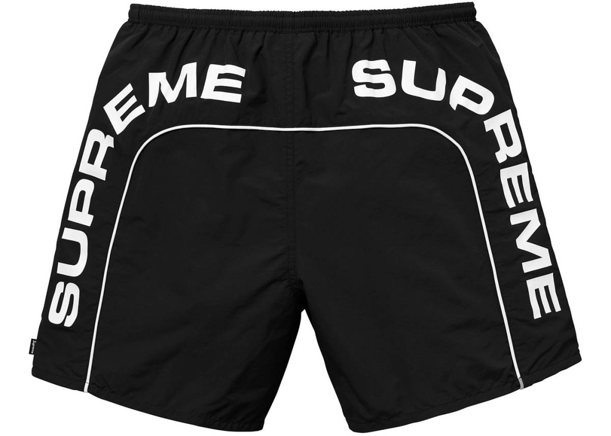 希少★新品本物【黒★M】★Arc Logo Water Short アーチロゴ ウォーターショーツ 正規店購入 シュプリーム 限定品 入手困難 Supreme 2018SS_画像1