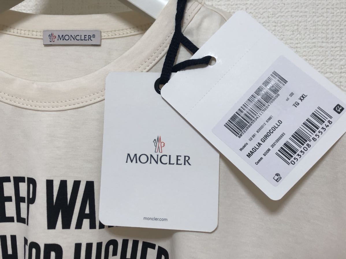 未使用 MONCLER MAGLIA GIROCOLLO モンクレール ロンT ロングTシャツ XXL ロングシャツ 正規品 送料無料 シャツ_画像2