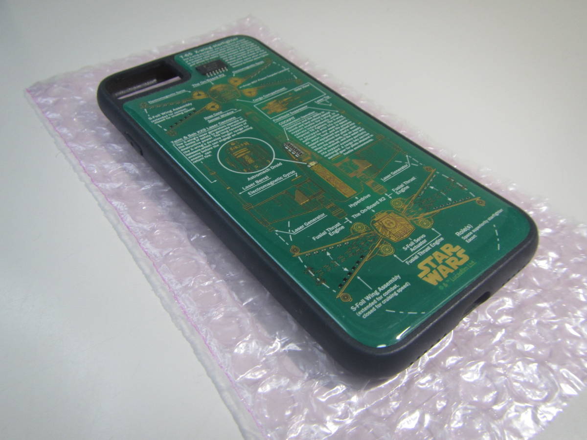 **STAR WARS T-65 X-wing starfighter green :PCB ART moeco MADE IN JAPAN FLASH iPhone7/8 basis board smartphone case made in Japan postage :198 jpy ~**